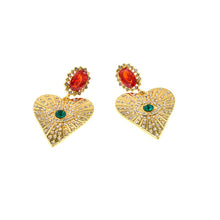 "$ACRED HEART" Earrings